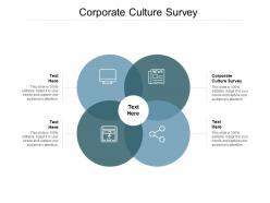 Corporate culture survey ppt powerpoint presentation ideas example cpb
