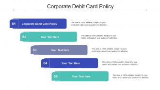 Corporate debit card policy ppt powerpoint presentation icon slide cpb