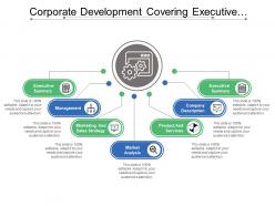 Corporate development covering executive summary company description