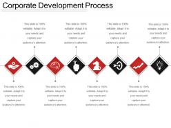 Corporate development process ppt infographics