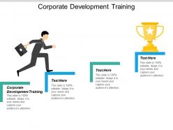 Corporate development training ppt powerpoint presentation icon outline cpb