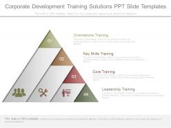 Corporate Development Training Solutions Ppt Slide Templates