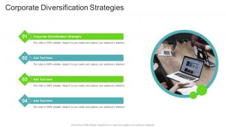 Corporate Diversification Strategies In Powerpoint And Google Slides Cpb