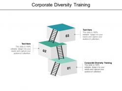Corporate diversity training ppt powerpoint presentation summary template cpb