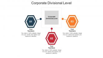 Corporate divisional level ppt powerpoint presentation layouts guide cpb