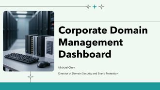 Corporate Domain Management Dashboard PPT Outline VA