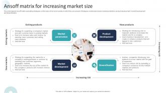 Corporate Dominance The Market Ansoff Matrix For Increasing Market Size Strategy SS V