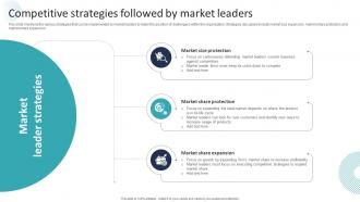 Corporate Dominance The Market Competitive Strategies Followed By Market Leaders Strategy SS V