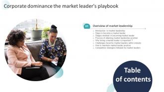 Corporate Dominance The Market Leaders Playbook For Table Of Contents Strategy SS V