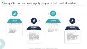Corporate Dominance The Market Strategy 3 How Customer Loyalty Programs Help Strategy SS V
