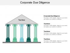 Corporate due diligence ppt powerpoint presentation slides cpb