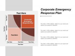 Corporate emergency response plan ppt powerpoint presentation icon professional cpb