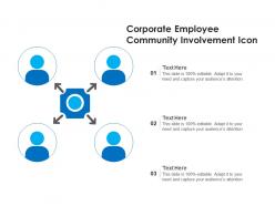 Corporate employee community involvement icon