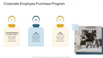 Corporate Employee Purchase Program In Powerpoint And Google Slides Cpb