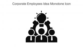 Corporate Employees Idea Monotone Icon In Powerpoint Pptx Png And Editable Eps Format