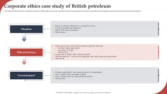 Corporate Ethics Case Study Of British Petroleum