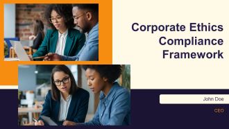 Corporate Ethics Compliance Framework PPT Summary AT