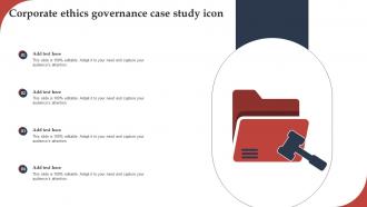 Corporate Ethics Governance Case Study Icon