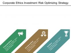 Corporate ethics investment risk optimizing strategy leadership engagement cpb