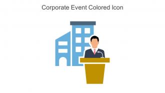 Corporate Event Colored Icon In Powerpoint Pptx Png And Editable Eps Format