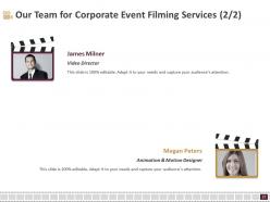 Corporate event filming proposal powerpoint presentation slides