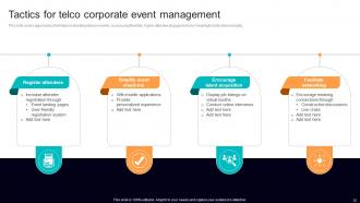 Corporate Event Management Powerpoint Ppt Template Bundles Customizable Appealing