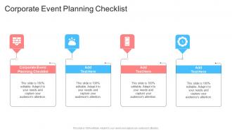 Corporate Event Planning Checklist In Powerpoint And Google Slides Cpb