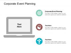 Corporate event planning ppt powerpoint presentation file design ideas cpb
