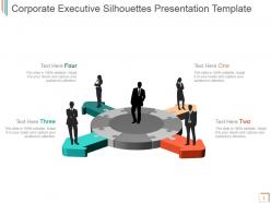 Corporate executive silhouettes presentation template