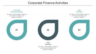 Corporate Finance Activities Ppt Powerpoint Presentation Model Graphic Images Cpb
