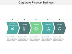 Corporate finance business ppt powerpoint presentation inspiration brochure cpb