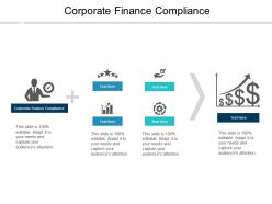 Corporate finance compliance ppt powerpoint presentation infographic template slides cpb