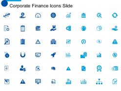 Corporate finance icons slide ppt powerpoint presentation file aids