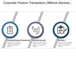 Corporate finance transactions offshore services customer experience strategies cpb