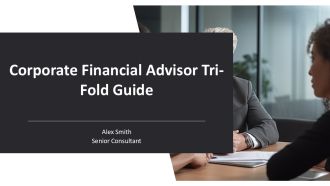 Corporate Financial Advisor Tri Fold Guide PPT Designs AT