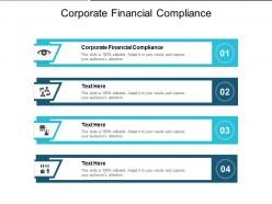 Corporate financial compliance ppt powerpoint presentation infographic template microsoft cpb