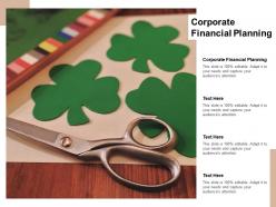 Corporate financial planning ppt powerpoint presentation icon inspiration cpb