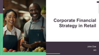 Corporate Financial Strategy In Retail PPT Template AT
