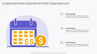 Corporate Financials Month End Calendar Icon