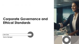 Corporate Governance And Ethical Standards PPT Mockup AT