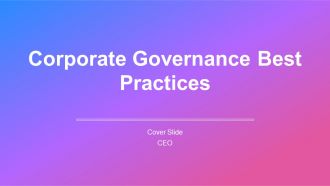 Corporate Governance Best Practices PPT Presentation AT Corporate Governance Best Practices PPT Presentation AT