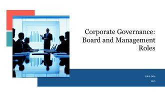 Corporate Governance Board And Management Roles PPT Slides AT