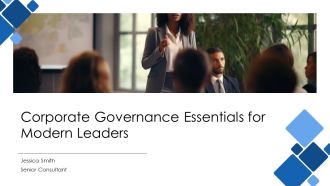 Corporate Governance Essentials For Modern Leaders PPT PowerPoint AT