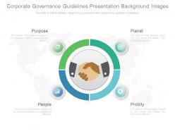 Corporate governance guidelines presentation background images