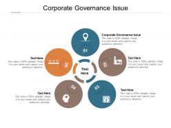 Corporate governance issue ppt powerpoint presentation pictures graphics template cpb