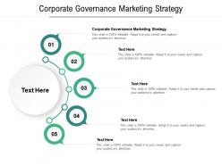 Corporate governance marketing strategy ppt powerpoint presentation model outfit cpb