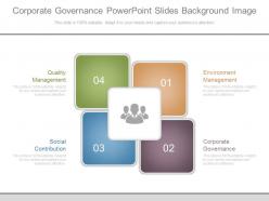 Corporate governance powerpoint slides background image