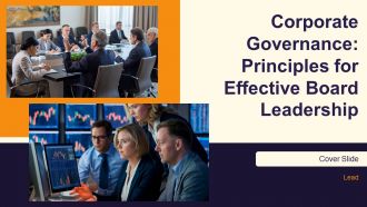 Corporate Governance Principles For Effective Board Leadership PPT Summary AT