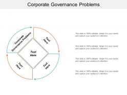 Corporate governance problems ppt powerpoint presentation file graphics template cpb