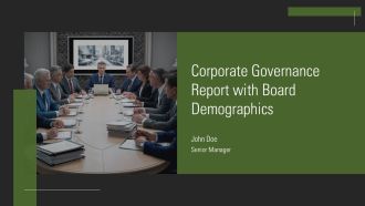 Corporate Governance Report With Board Demographics PPT Designs AT